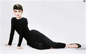 British actress Audrey Hepburn rocks the all black look